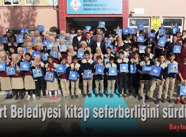 Bayburt Belediyesi kitap seferberliğini sürdürüyor