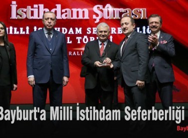 Bayburt’a Milli İstihdam Seferberliği ödülü