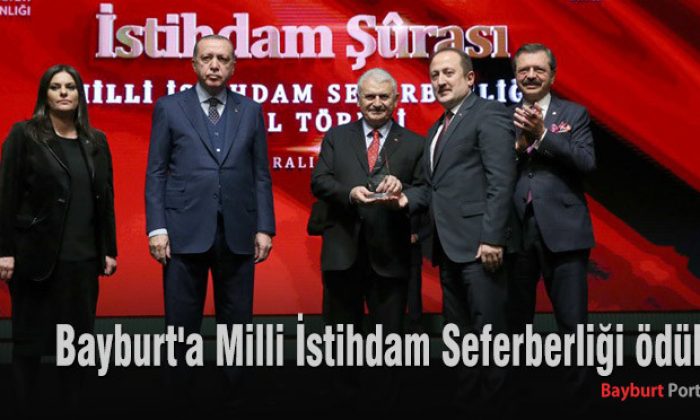 Bayburt’a Milli İstihdam Seferberliği ödülü