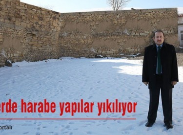 Bayburt’un köylerinde harabe yapılar yıkılıyor
