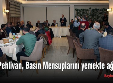 Vali Pehlivan, Basın Mensuplarını yemekte ağırladı