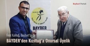 BAYDER’den Fırat Kızıltuğ’a Onursal Üyelik 6 BAYDER den Firat Kiziltug a Onursal uyelik – Bayburt Portalı