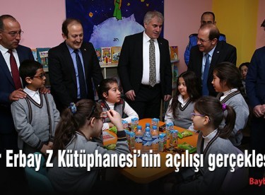 Ömür Erbay Z Kütüphanesi’nin açılışı gerçekleştirildi