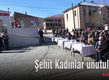 Şehit Kadınlar unutulmadı