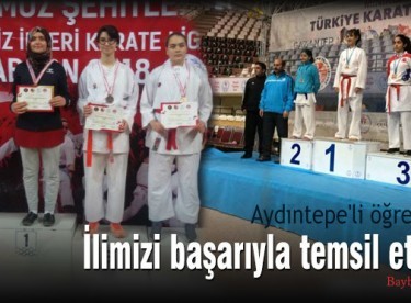 Aydıntepe’li öğrenciler ilimizi başarıyla temsil etti