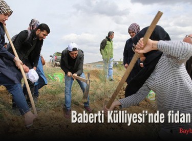 Baberti Külliyesi’nde fidan dikimi
