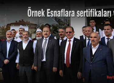 Örnek Esnaflara sertifikaları verildi