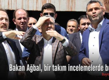 Bakan Ağbal, bir takım incelemelerde bulundu