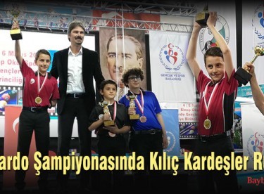 Bilardo Şampiyonasında Kılıç Kardeşler Rüzgarı