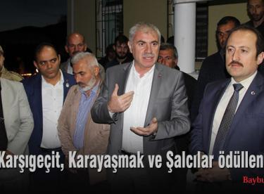 Karşıgeçit, Karayaşmak ve Şalcılar ödüllendirildi