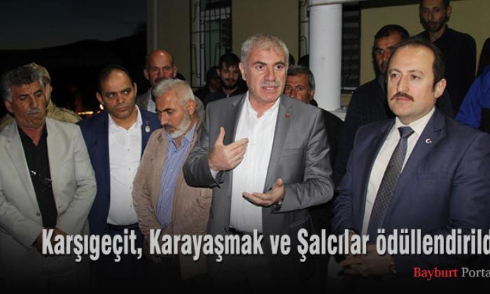 Karşıgeçit, Karayaşmak ve Şalcılar ödüllendirildi