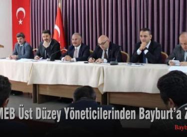 MEB Üst Düzey Yöneticilerinden Bayburt’a Ziyaret