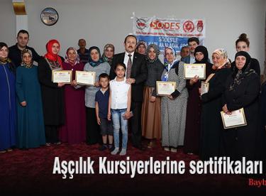 Aşçılık Kursiyerlerine sertifikaları verildi