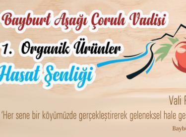 Bayburt 1. Organik Ürünler Hasat Şenliği başlıyor