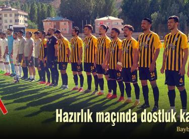 Hazırlık maçında dostluk kazandı