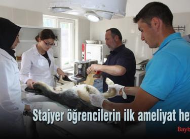 Stajyer öğrencilerin ilk ameliyat heyecanı