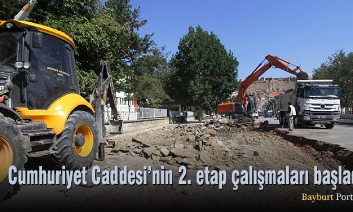 Cumhuriyet Caddesi 2. etap çalışmaları başladı