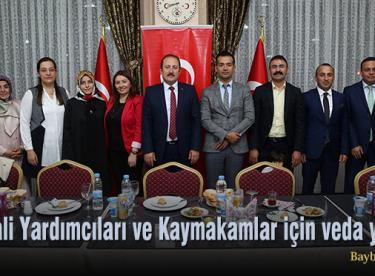 Vali Yardımcıları ve Kaymakamlar için veda yemeği