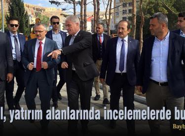 Ağbal, yatırım alanlarında incelemelerde bulundu