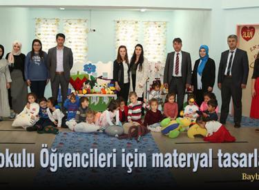 Anaokulu Öğrencileri için materyal tasarladılar