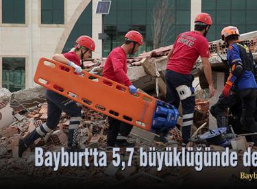 Bayburt’ta 5,7 büyüklüğünde deprem senaryosu