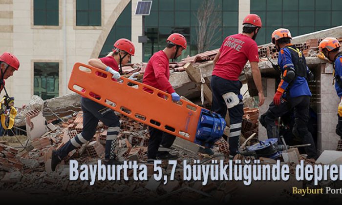 Bayburt’ta 5,7 büyüklüğünde deprem senaryosu