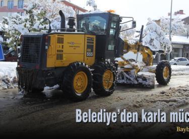 Belediye’den karla mücadele