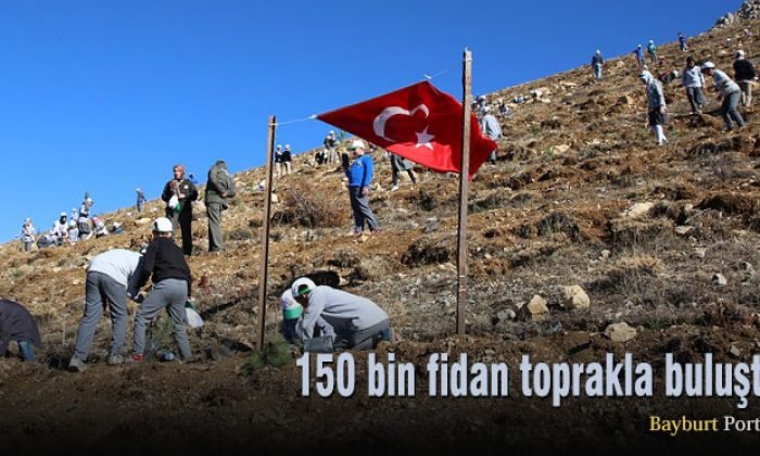 150 bin fidan toprakla buluştu