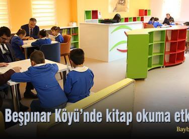 Beşpınar Köyü’nde kitap okuma etkinliği