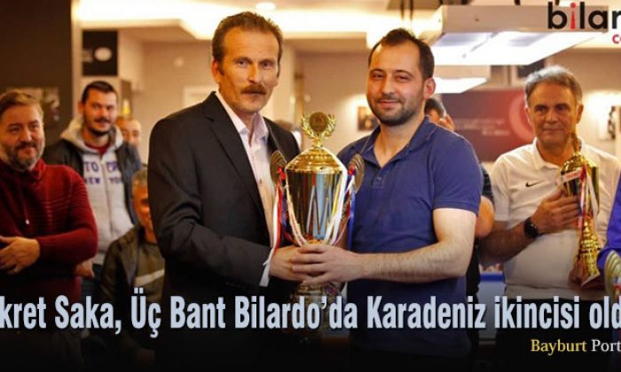 Fikret Saka, Üç Bant Bilardo’da Karadeniz ikincisi oldu