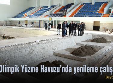 Yarı Olimpik Yüzme Havuzu’nda yenileme çalışmaları