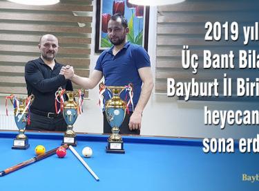 Üç Bant Bilardo Bayburt İl Birinciliği heyecanı sona erdi