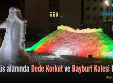 Bayburt Üniversitesi’nde Dede Korkut ve Bayburt Kalesi heykeli
