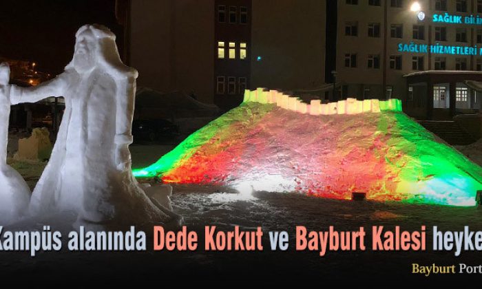 Bayburt Üniversitesi’nde Dede Korkut ve Bayburt Kalesi heykeli
