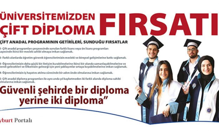 Bayburt Üniversitesi’nden ‘Çift Anadal’ fırsatı