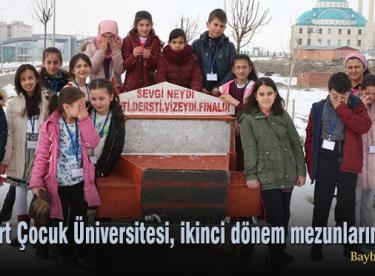 Bayburt Çocuk Üniversitesi, ikinci dönem mezunlarını verdi
