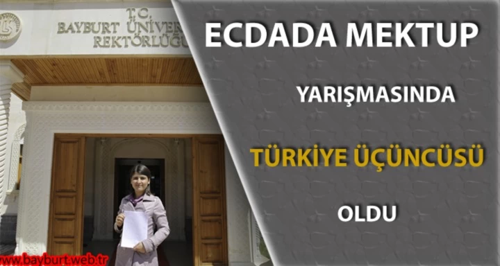 Esma Özdemir, Ecdada Mektup Yarışması’nda Türkiye 3.sü Oldu