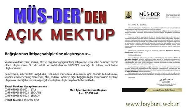 MÜS-DER’den Açık Mektup