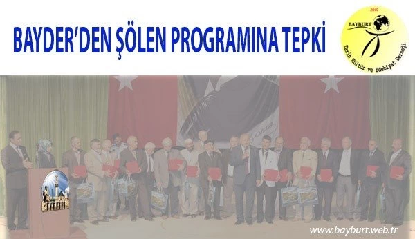 BayDer’den Şölen Programına Tepki