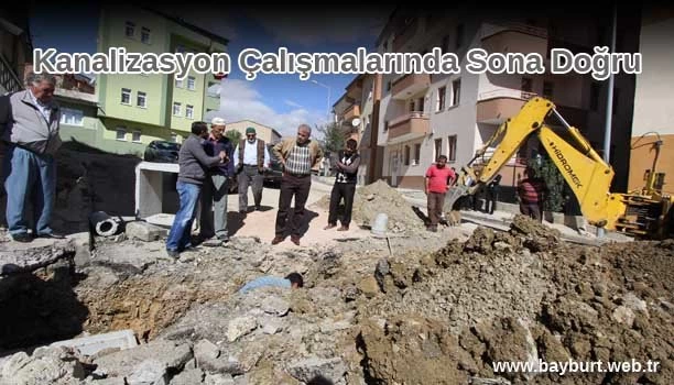 Kanalizasyon Çalışmalarında Sona Doğru