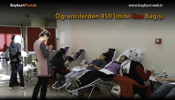 Öğrencilerden 450 Ünite Kan Bağışı