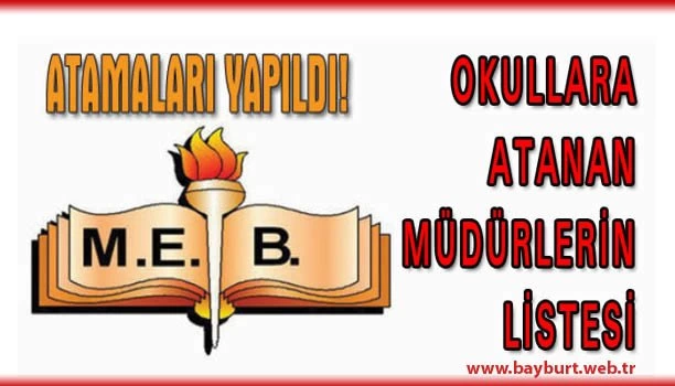 Okulların Müdür Atamaları Yapıldı