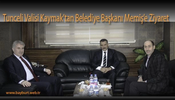 Tunceli Valisi Kaymak’tan Belediye Başkanı Memiş’e Ziyaret