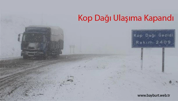 Kop Dağı Ulaşıma Kapandı
