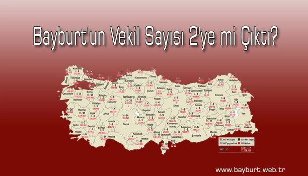 Bayburt’un Vekil Sayısı 2’ye mi Çıktı?