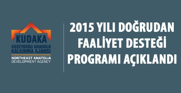 Kudaka 2015 Doğrudan Faaliyet Desteği Programı Açıklandı