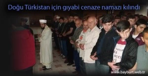 Doğu Türkistan için gıyabi cenaze namazı kılındı