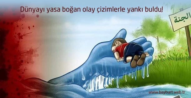 Dünyayı yasa boğan olay çizimlerle yankı buldu!