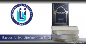 Bayburtlu Hayırseverden Bayburt Üniversitesine Kitap Bağışı