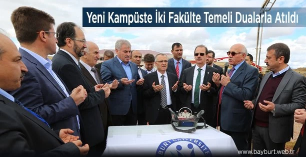 Yeni Kampüste İki Fakülte Temeli Dualarla Atıldı